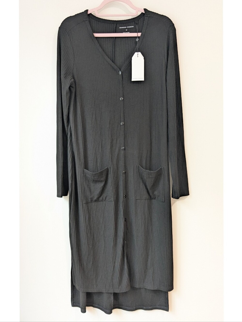Universal Standard Ribbed Cardigan Midi Dress